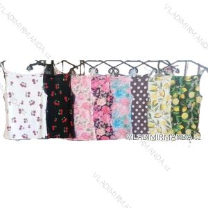 Tílko letní květované, puntík a citronky lemon dámské (XS/S/M ONE SIZE) ITALSKÁ MÓDA IMM25M1116