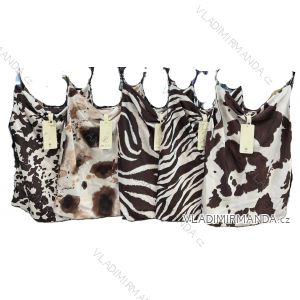 Tílko letní saténové cowprint dámské (XS/S/M ONE SIZE) ITALSKÁ MÓDA IMM25M3353