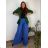 Set elegant jacket long sleeve and pants women (S / M ONE SIZE) ITALIAN FASHION IMM211392 60 dark green