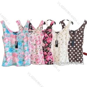 Tílko letní květované a puntík dámské (XS/S/M ONE SIZE) ITALSKÁ MÓDA IMM25M0711