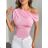 Tričko řádek krátký rukáv dámské (XS/S/M ONE SIZE) ITALSKÁ MÓDA IMM25M21327