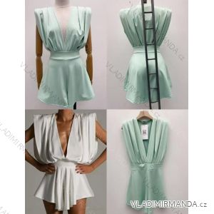 Šaty krátké letní elegantní bez rukávu dámské (XS/S/M ONE SIZE) ITALSKÁ MÓDA IMM25M40192