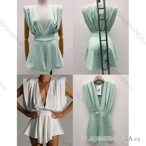 Šaty krátké letní elegantní bez rukávu dámské (XS/S/M ONE SIZE) ITALSKÁ MÓDA IMM25M40192