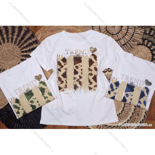 Tričko crowprint krátký rukáv dámské (S/M/L ONE SIZE) ITALSKÁ MÓDA IMM25M299E