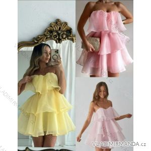 Šaty krátké elegantní carmen přes prsa dámské (XS/S/M ONE SIZE) ITALSKÁ MÓDA IMM25M40801