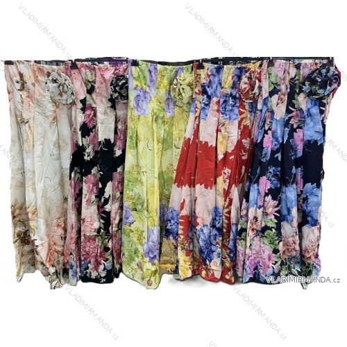 Šaty dlouhé carmen přes prsa letní květované dámské (XS/S/M ONE SIZE) ITALSKÁ MÓDA IMM25M3966