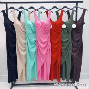 Šaty elegantní letní na ramínka dámské (XS/S/M ONE SIZE) ITALSKÁ MÓDA IMM25M41272