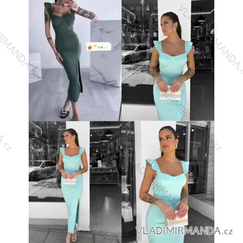 Šaty elegantní letní krátký rukáv dámské (XS/S/M ONE SIZE) ITALSKÁ MÓDA IMM25M33816