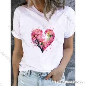 Tričko krátký rukáv dámské (XS/S/M ONE SIZE) ITALSKÁ MÓDA IMM25M2415B