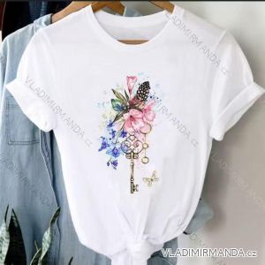 Tričko krátký rukáv dámské (XS/S/M ONE SIZE) ITALSKÁ MÓDA IMM25M2415C