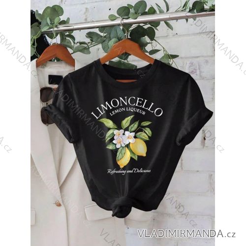 Tričko krátký rukáv dámské (XS/S/M ONE SIZE) ITALSKÁ MÓDA IMM25M2415M