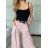 Body na ramínka dámské (S/M ONE SIZE) ITALSKá MODA IM325PINOT/DU -   čierna -   S / M