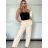 Kalhoty dlouhé dámské (S/M ONE SIZE) ITALSKÁ MÓDA IMPVN25428/DU -   tmavě modrá -   S/M