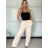 Kalhoty dlouhé dámské (S/M ONE SIZE) ITALSKÁ MÓDA IMPVN25428/DU -   tmavě modrá -   S/M