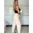 Kalhoty dlouhé dámské (S/M ONE SIZE) ITALSKÁ MÓDA IMPVN25428/DU -   tmavě modrá -   S/M