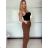 Kalhoty dlouhé dámské (S/M ONE SIZE) ITALSKÁ MÓDA IMPVN25428/DU -   tmavě modrá -   S/M