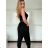 Kalhoty s páskem dámské (S/M/L ONE SIZE) ITALSKÁ MÓDA IM425101/DU -   béžová -   S/M/L
