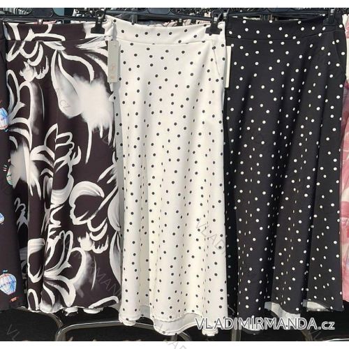 Sukně dlouhá puntík dámská (XS/S/M ONE SIZE) ITALSKÁ MÓDA IMM25M4187