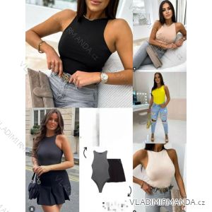 Body elegantní bez rukávu dámské (XS/S/M ONE SIZE) ITALSKÁ MÓDA IMM25M32314