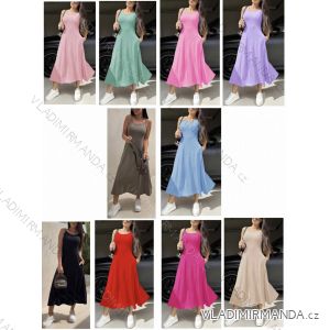 Women's short sleeve summer casual dress (S/M/L ONE SIZE) ITALIAN FASHION IMWGB25022