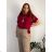 Tunic with pendant short sleeve women's oversized (54/56/58 ONE SIZE) ITALIAN FASHION IM425031