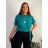 Tunic with pendant short sleeve women's oversized (54/56/58 ONE SIZE) ITALIAN FASHION IM425031