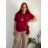 Tunic with pendant short sleeve women's oversized (54/56/58 ONE SIZE) ITALIAN FASHION IM425031