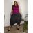 Women's Wide Summer Elastic Pants (56/58) ITALIAN FASHION IMSM24020 50/52 šedá tmavá