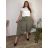 Women's Wide Summer Elastic Pants (56/58) ITALIAN FASHION IMSM24020 50/52 šedá tmavá