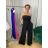 Long Jumpsuit with Pendant 3/4 Long Sleeve Women's Plus Size (50-58) ITALIAN FASHION IMWEC24016