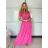 Women's Oversized Knitted Long Sleeve Sweater (S/M ONE SIZE) ITALIAN FASHION IMSN2416125 S / M rose old rose