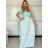 Šaty letní krátký rukáv dámské (S/M/L ONE SIZE) ITALSKÁ MÓDA IMSM25013