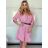 Šaty košilové 3/4 krátký rukáv dámské (S/M/L ONE SIZE) ITALSKá MODA IMSP25LAGO