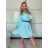 Šaty košilové 3/4 krátký rukáv dámské (S/M/L ONE SIZE) ITALSKá MODA IMSP25LAGO