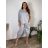 Women's short sleeve summer casual dress (S/M/L ONE SIZE) ITALIAN FASHION IMWGB25022  grey