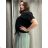 Women's short sleeve T-shirt, oversized (42/44/46 ONE SIZE) ITALIAN FASHION IM725035
