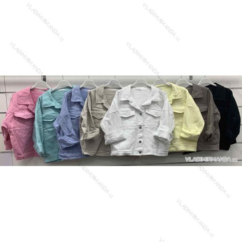 Košile 3/4 dlouhý rukáv lněná dámská (S/M/L ONE SIZE) ITALSKÁ MÓDA IMWAD25946