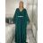 Šaty dlouhé společenské elegantní krátký rukáv dámské (S/M/L ONE SIZE) ITALSKÁ MÓDA IMPSH2550410/DU M/L vínová