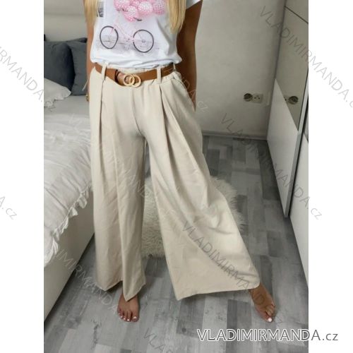 Elegant long trousers with belt for women (S/M/L ONE SIZE) ITALIAN FASHION IMC25248