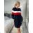 Šaty mikinové dlhý rukáv dámske PALERMO (S/M/L ONE SIZE) TALIANSKA MóDA IMD22882