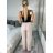 Kalhoty dlouhé letní dámské MARIANA (S/M/L ONE SIZE) ITALSKá MODA IM725041