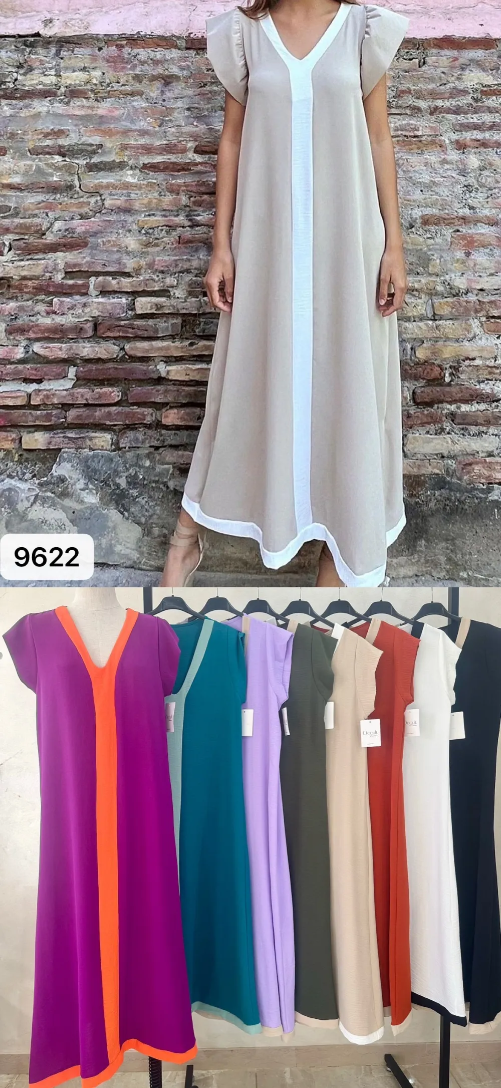 Šaty volnočasové letní krátký rukáv dámské (S/M/L ONE SIZE) ITALSKÁ MÓDA IMPOC259622