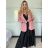 Women's long sleeve jacket (S/M ONE SIZE) ITALIAN FASHION IMPDY23MDUE991838 -   růžová světlá -   S / M