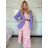Women's long sleeve jacket (S/M ONE SIZE) ITALIAN FASHION IMPDY23MDUE991838 -   růžová světlá -   S / M