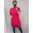 Elegant trousers with belt for women (S/M/L ONE SIZE) ITALIAN FASHION IM425057 52/54 Royal blue