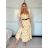 Carmen summer dress (S / M / L ONE SIZE) ITALIAN FASHION IMWY22051 -   žlutá -   S / M / L