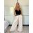 Kalhoty elegantní s páskem dámské (S/M/L ONE SIZE) ITALSKá MóDA IMSM25DEVONE/DU -   hnedá
 -   S/M/L