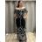 Women's long elegant icecool short sleeve dress (M/L, XL/2XL) AINUOSI ITALIAN FASHION IMB247011 -   black -   XL/2XL