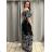 Šaty dlouhé carmen elegantní icecool krátký rukáv dámské (M/L, XL/2XL) AINUOSI  ITALSKÁ MODA IMB247011