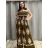 Long Jumpsuit with Pendant 3/4 Long Sleeve Women's Plus Size (50-58) ITALIAN FASHION IMWEC24016